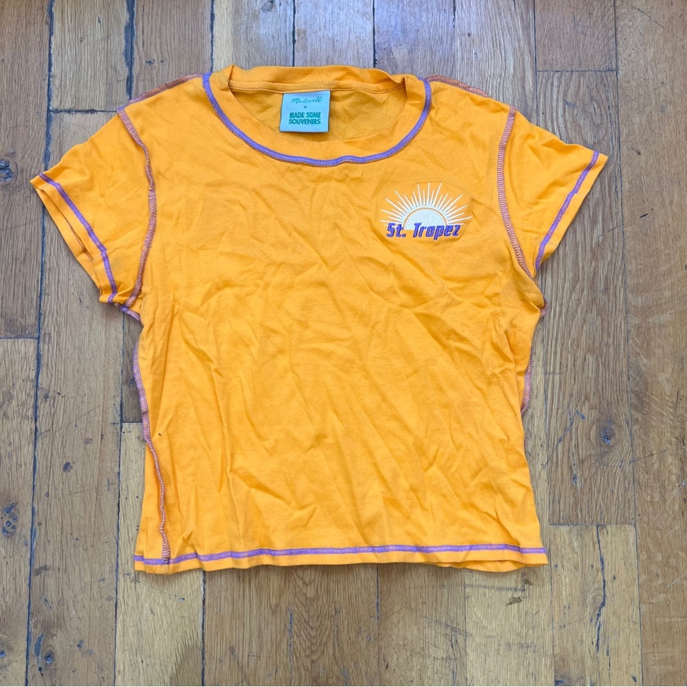 Madewell Cropped St. Tropez Graphic Tee